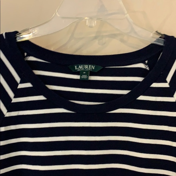 lauren ralph lauren navy and white striped dress - Picture 3 of 3